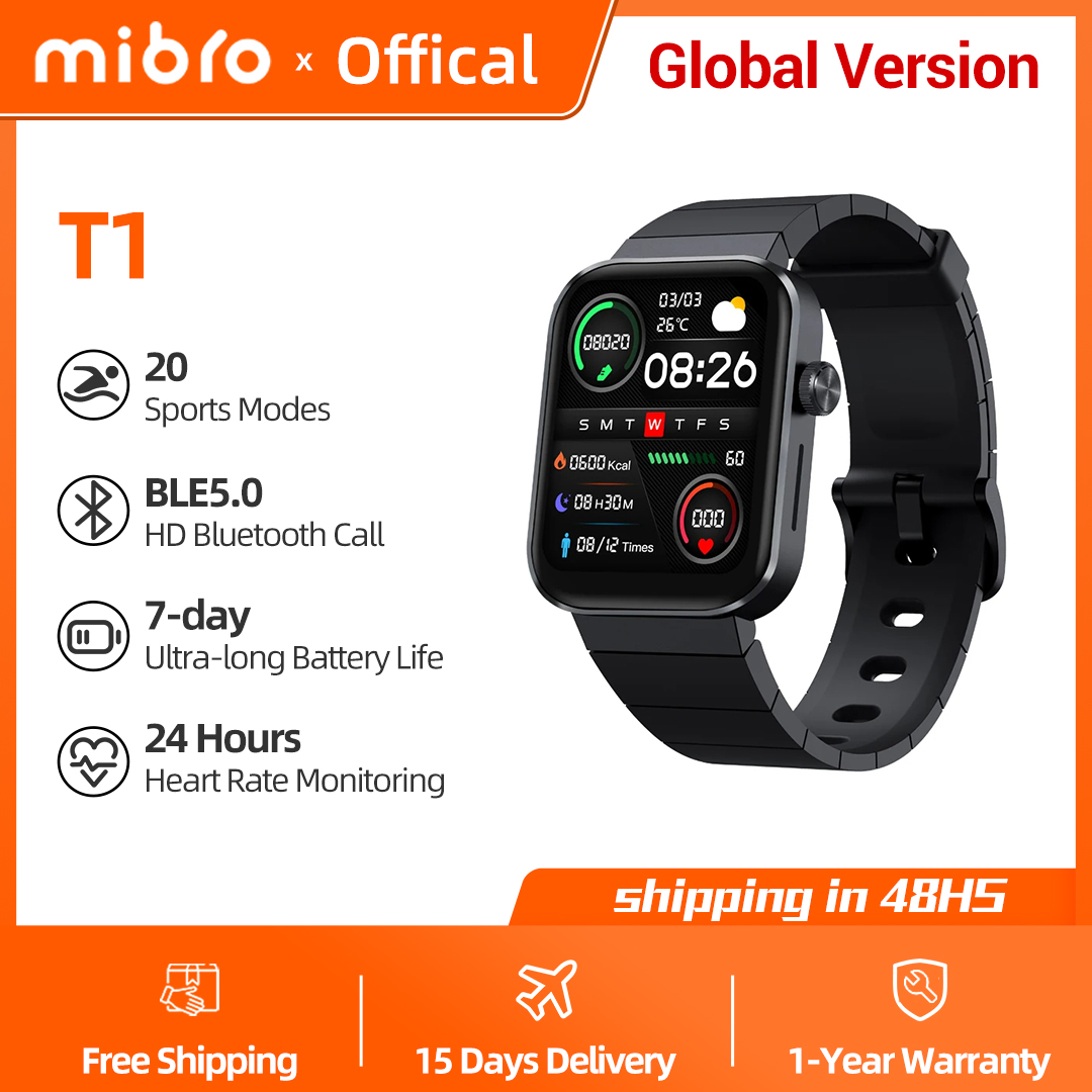 Nutrition Gym - Mibro Watch T1 글로벌 버전 1.6인치