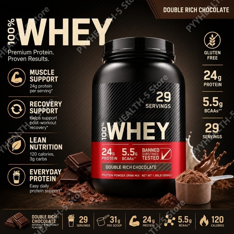유청 단백질 파우더 더블 리치 초콜릿 24g 단백질 근 - Fitness Nutrition Protein 리뷰 및 가격