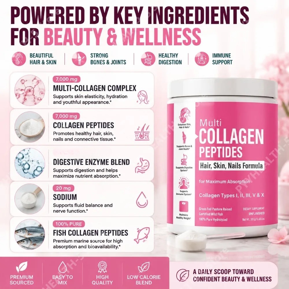 가수분해 멀티 콜라겐 파우더 (타입 I, II, III - Collagen Peptide Powder 리뷰 및 가격