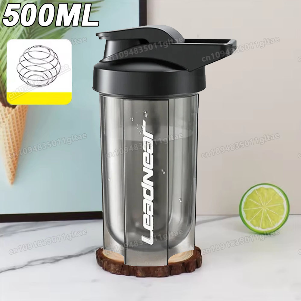 500ML 휴대용 단백질 파우더 쉐이커 병 누수 방지  - Nutrition Gym 리뷰 및 가격