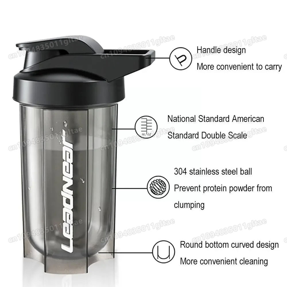500ML 휴대용 단백질 파우더 쉐이커 병 누수 방지  - Nutrition Gym 리뷰 및 가격