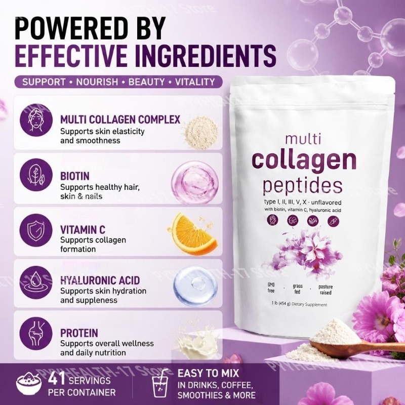 멀티 콜라겐 펩타이드 파우더 타입 I, II, III, - Collagen Peptide Powder 리뷰 및 가격